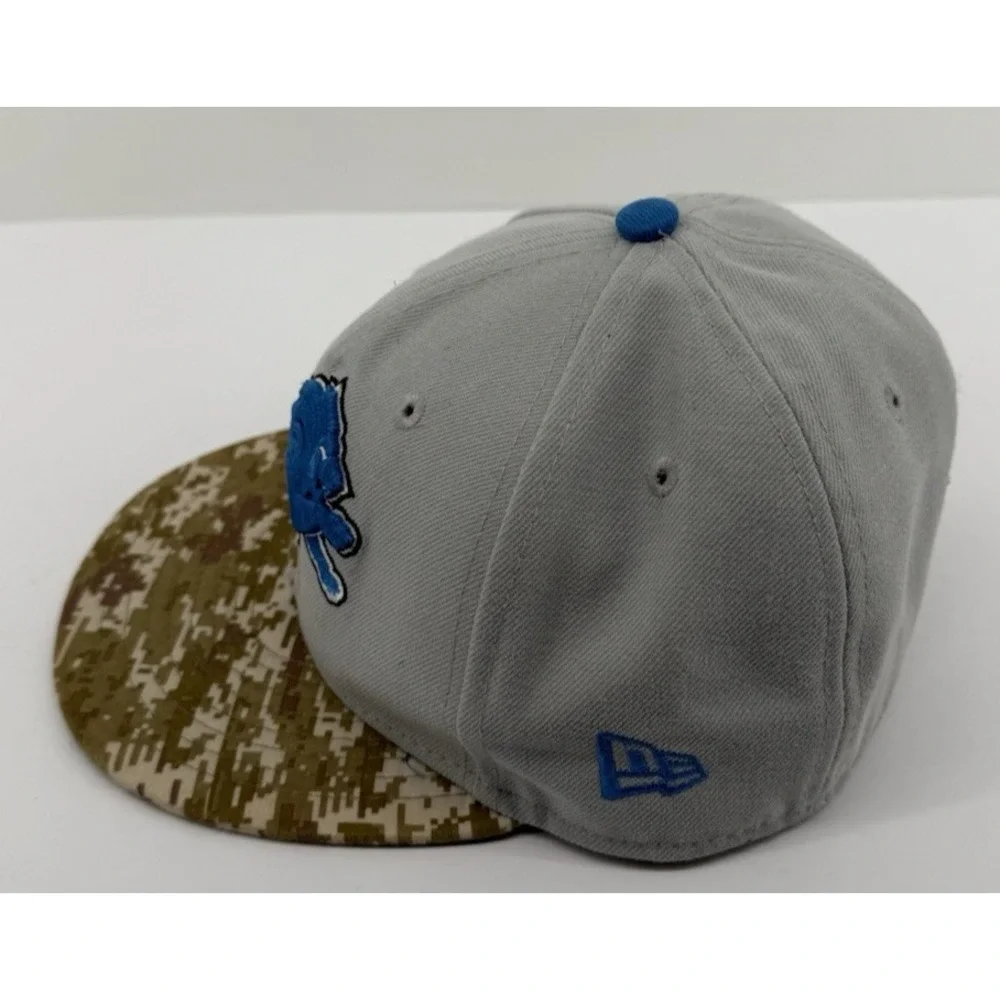New Era 59FIFTY Detroit Lions Hat Grey Digital Camo NFL Fitted Size 6 3/4 2013